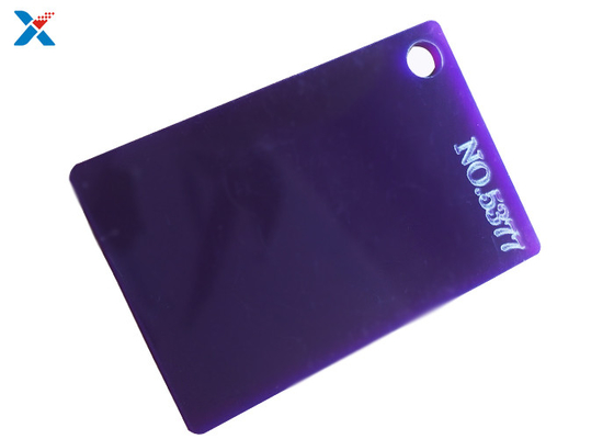 Translucent Purple Plexiglass Colour Plastic Sheet 1.2g/cm3 Density