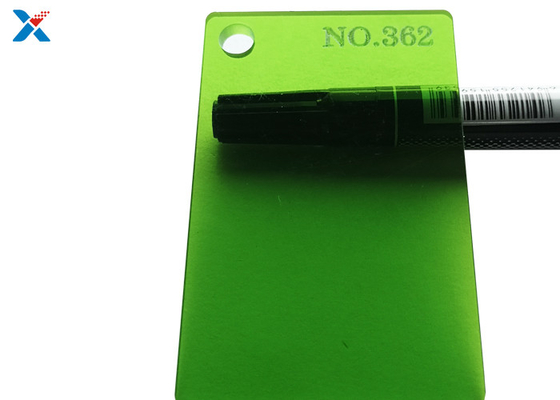 2mm Translucent Green Coloured Acrylic Sheet Extruded Perspex Plate