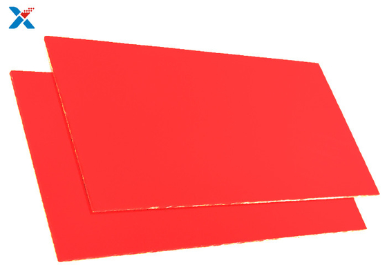 OEM 1mm Plexiglass Extruded Acrylic Sheet Customized Red Color