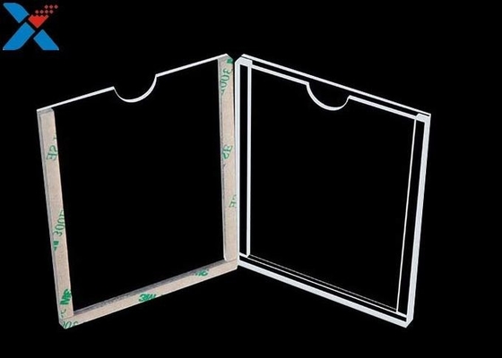 Buy 1mm Clear Acrylic Display Sheet Horizontal Double Sided Poster Holder online manufacture