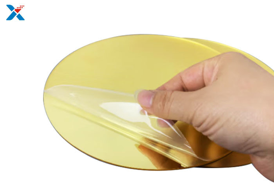 Buy 1mm Large Gold Mirror Acrylic Sheet Laser Cutting For Bathroom Mirrors online manufacture
