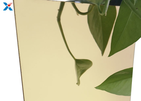 Buy 1mm Gold Acrylic Mirror Sheet Hard Coated Surface Perspex Plate online manufacture