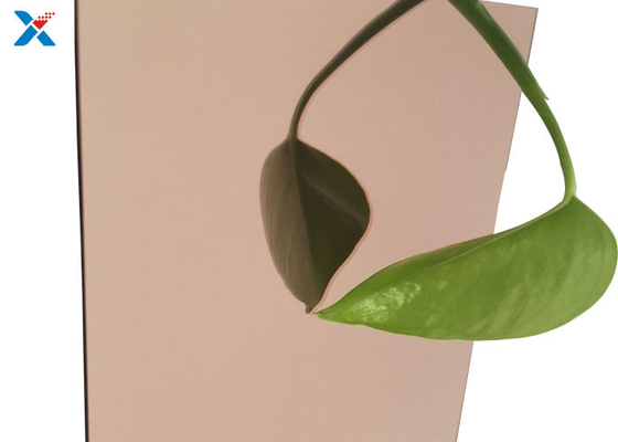 Buy CE SGS ISO9001 Acrylic Mirror Sheet Rose Gold Customized Cutting online manufacture