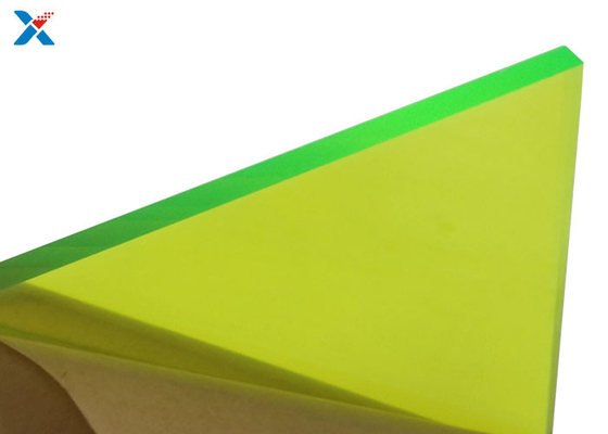 Fluorescent Green 3mm Coloured Acrylic Sheet Large Roofing Cast Board